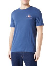 GANT - Reg Archive Shield Emb Ss T-shirt T-shirt - Lyst