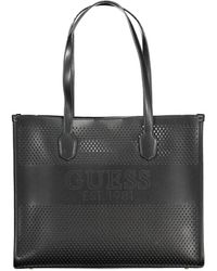Guess - Katey Perf Tote Black - Lyst