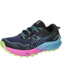 Asics - Gel Trabuco 11 S Trail Running Shoes Black/blue 7 - Lyst