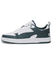 PUMA - S Dribble Court Trainers Adults White/malachit 10.5 Uk - Lyst