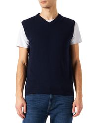 Benetton - Jersey S/m 1002u4007 Sleeveless V-neck Scarf Shirt - Lyst