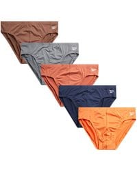 Reebok - 5 Pack Quick Dry Soft Stretch Low Rise Briefs For - Performance S Athletic - Lyst