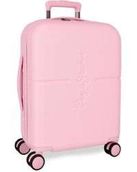 Pepe Jeans - Highlight Maleta de Cabina Rosa 40x55x20 cms Rígida ABS Cierre TSA Integrado 37L 2,76 kgs 4 Ruedas Dobles Equipaje o by Joumma - Lyst