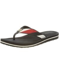 Tommy Hilfiger - Tongs TH Stripy Comfort Beach Sandal Claquettes - Lyst