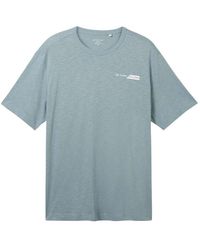 Tom Tailor - Plussize Basic T-Shirt mit kleinem Logo-Print - Lyst