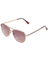 Guess - 58mm GF6157 Shiny Rose Gold/Gradient Bordeaux One Size - Lyst