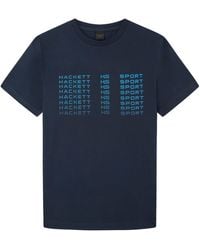 Hackett - Hs Logo Fade Tee T-shirt - Lyst