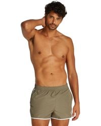 Calvin Klein - 's Short Runner Swim Shorts With Elasticated Waistband - Lyst