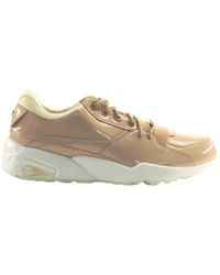 PUMA - Trinomic R698 Nude Patent Leather S Lace Up Trainers 362274 01 - Lyst