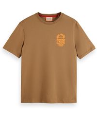 Scotch & Soda - Left Chest Artwork T-shirt T-shirt - Lyst