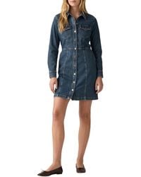 Levi's - Flynn Western Core Dress Vestido Informal - Lyst