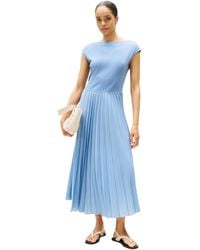 Tommy Hilfiger - Rib Fit & Flare Midi-jurk Voor - Lyst