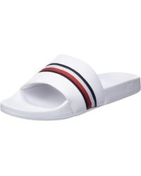 Tommy Hilfiger - Global Stripes Slide Sandal Flip-flops - Lyst