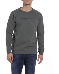 Replay - Sweatshirt aus Baumwollmix - Lyst