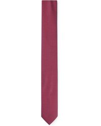 HUGO - Krawatte aus Seiden-Jacquard mit filigranem Muster - Lyst