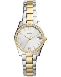 Fossil - Scarlette Mini Quartz Stainless Steel Three-hand Watch - Lyst