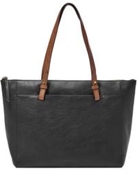 Fossil - Rachel Leather Tote Bag Purse Handbag - Lyst