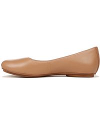 Naturalizer - S Maxwell Round Toe Comfortable Classic Slip On Ballet Flats ,café Brown Leather,9.5 Narrow - Lyst