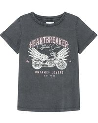 Springfield - Camiseta Gris XS - Lyst