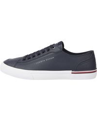 Tommy Hilfiger - Corporate Vulc Leather Vulcanized Sneaker - Lyst