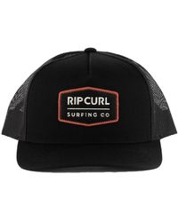 Rip Curl - Trademarked Curve Trucker Cap Baseball Cap Black - Lyst