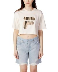 Fila - Bothel Cropped Graphic T-Shirt - Lyst