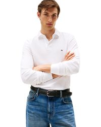 Tommy Hilfiger - Long Sleeve Polo Shirts In Regular Fit With Stretch And Organic Pique Cotton - Lyst