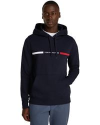 Tommy Hilfiger - Hilfiger Chest Insert Hoody Mw0mw37361 Pullover Hoodie - Lyst