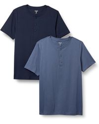 Amazon Essentials - Henley en Coton Coupe Classique à ches Courtes - Lyst