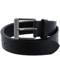 Calvin Klein - Leather Belt - Turkish Coffee Leather Belt - - Brushed Metal Buckle - 100cm / 39.4" Length - 100% Genuine - Lyst