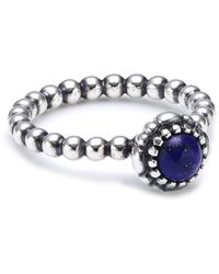 PANDORA - Ring 925 Sterling Silber Lapis Lazuli blau Gr.58 - Lyst