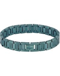 Lacoste - Pulsera de eslabones de acero inoxidable con chapado en verde para - Lyst
