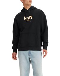 Levi's - Relaxed Graphic Sweatshirt Felpa con Cappuccio Uomo - Lyst
