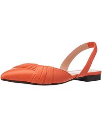 Ballerines et chaussures plates Orange pour femme | Lyst