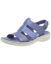 Clarks Leisa Brody, Sandalias de Talón Abierto para Mujer - Azul