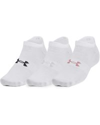 Under Armour - Ua Essential No Show 3-pack Socks Low - Lyst