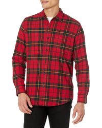 Amazon Essentials - Regular-fit Long-sleeve Plaid Flannel Shirt - Lyst