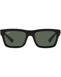 Ray-Ban - Warren Bio-based Sunglasses Transparent Brown Frame Green Lenses Polarized 57-20 - Lyst