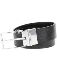 Guess - Uomo Cintura BMAGLOP5235 Poliuretano Nero M - Lyst