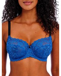 Freya - Offbeat Underwire Side Support Bra Dazzling Blue - Lyst