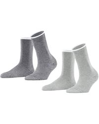 Esprit - Allover Stripe 2-pack W So Cotton Patterned 2 Pairs Socks - Lyst