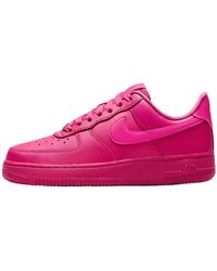 Nike - Air Force 1 07 Womens Fashion Trainers In Fireberry - 4 Uk - Lyst