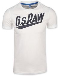 G-Star RAW - Star Joakim T-shirt – Effen – Ronde Hals – Korte Mouwen – - Lyst