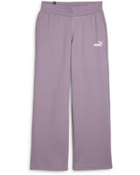 PUMA - Ess+rechte Pijpen Voor Met Klein Logo Fl Gebreide Broek - Lyst