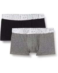 DIESEL - Two-pack Boxer Briefs With Silver Waist - Lyst