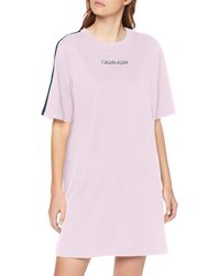 Calvin Klein S/S Nightshirt Camisón - Rosa