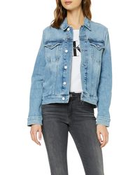 Calvin Klein Foundation Trucker Giacca in Jeans - Blu