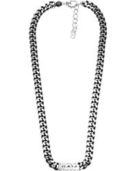 DIESEL - Dx1385040 Choker Necklace Stainless Steel Black - Lyst