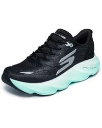 Skechers - S Aero Burst Running Trainers Road Shoes Black/white 8 Uk - Lyst