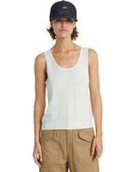 G-Star RAW - Wt Knitted Summer Tank Top Wmn Sweater - Lyst